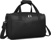Ryanair handbagage 40x20x25 handbagage tas voor vliegtuig reistas bagage weekender grote maximale handbagage voor mannen en vrouwen met schouderriem (zwart)
