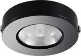 Ledmatters - Opbouwspot Zwart - Dimbaar - 5 watt - 280 Lumen - 2700 Kelvin - Warm wit licht - Lichthoek 23 graden - IP44 Badkamerverlichting