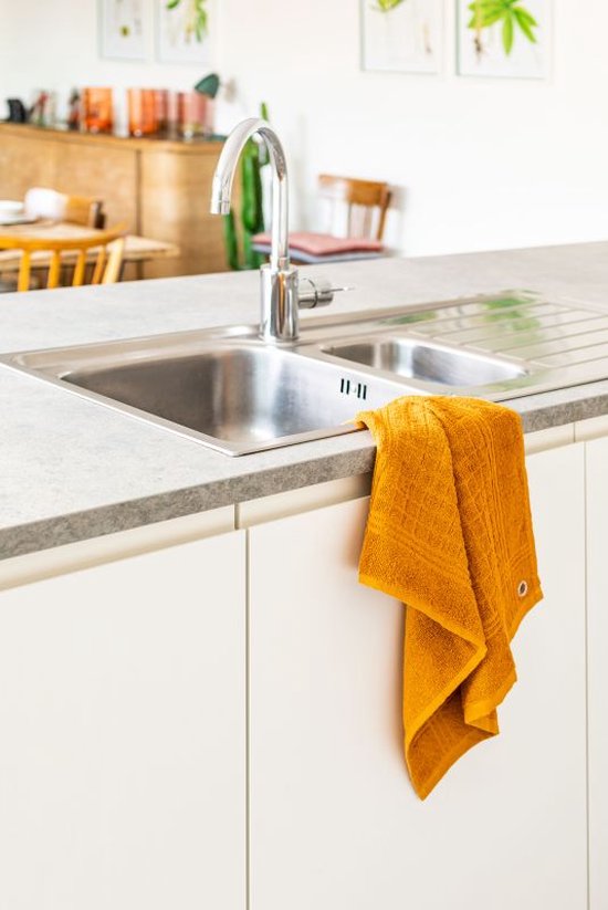 Tiseco Home Studio - Torchon PHARAO HANDY - SET/4 - 100% coton - tissu éponge - avec boucle de suspension - ultra absorbant - séchage rapide - matériau résistant - 50x50 cm - Rose