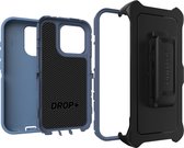 Geschikt voor OtterBox Apple iPhone 15 Pro Defender Back Cover Hoesje - Blauw