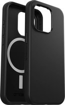 Geschikt voor OtterBox Apple iPhone 15 Pro Symmetry Back Cover Geschikt voor Mag Hoesje - Zwart