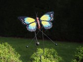 tuinsteker vlinder met bewegende vleugels