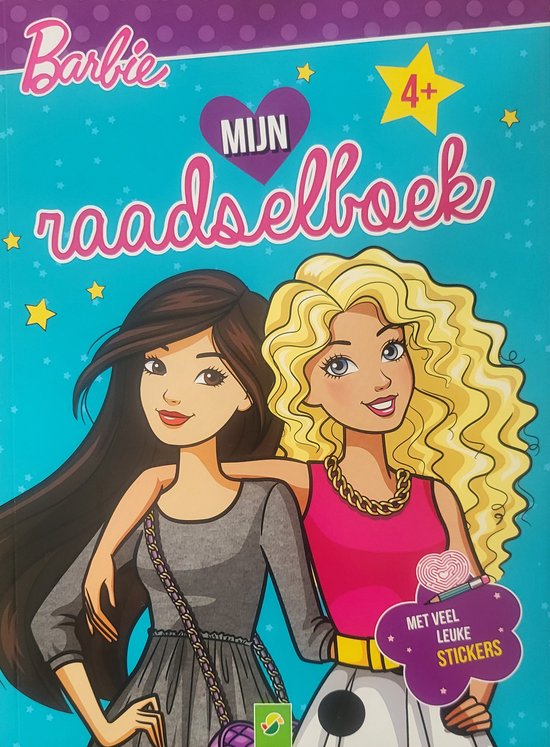 Barbie raadselboek - doeboek - puzzels - schaduwraadsels - doolhoven - zoekplaatjes - denkspelletjes - met stickers