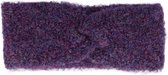 Haarband Twist Soft Donker Paars Warme Zachte Winter Hoofdband 5% Wol