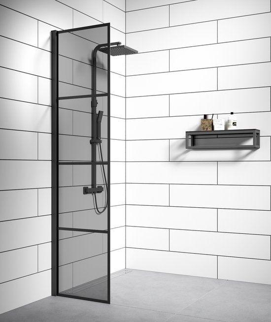 Duschkabine Aus PVC – 70x90x185 Cm, Mit 2 Falttüren, Ecköffnung, Weiß