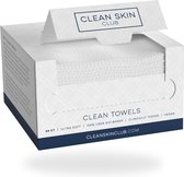 Clean Skin Club Clean Lingettes XL, 100 % biosourcées | Serviette de visage | Gant de toilette | Gant de toilette pour le visage | Maquillage | Lingettes nettoyantes 25 pièces