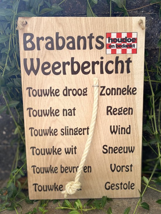 Tekstbord Brabants weerbericht