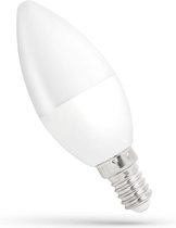 Spectrum - LED kaarslamp E14 C37 - 6W vervangt 46W - 4000K helder wit licht