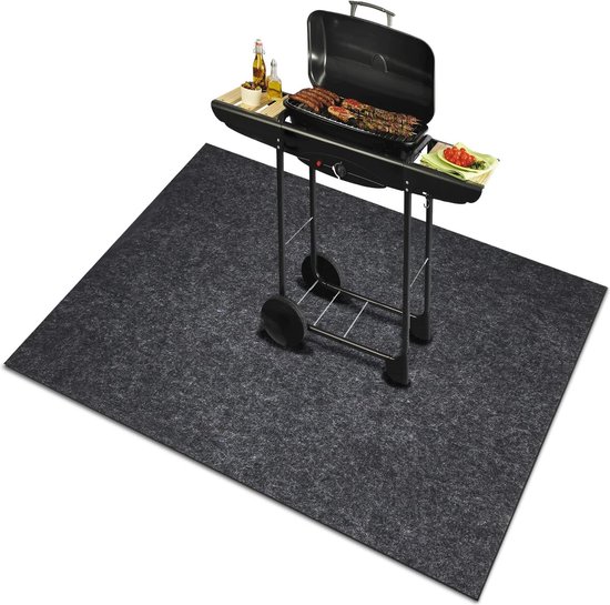 Tapis de protection, tapis de gril ignifuge, tapis ignifuge, grand