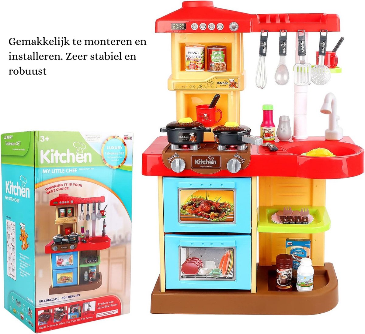 Ensemble de cuisine complet pour enfants 'My Little Chef' avec 30