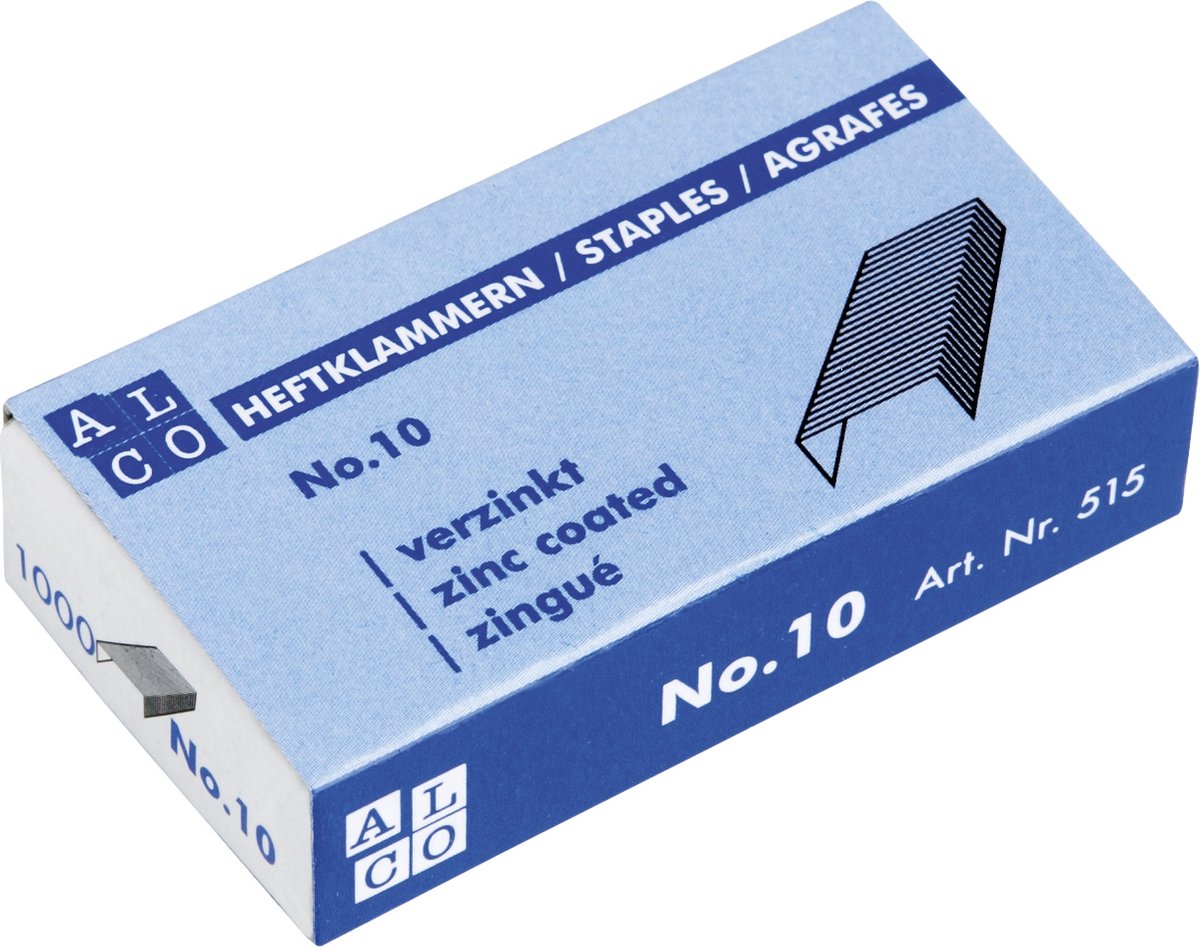 Alco nietjes - no.10 - verzinkt - doos à 1000 stuks - AL-515