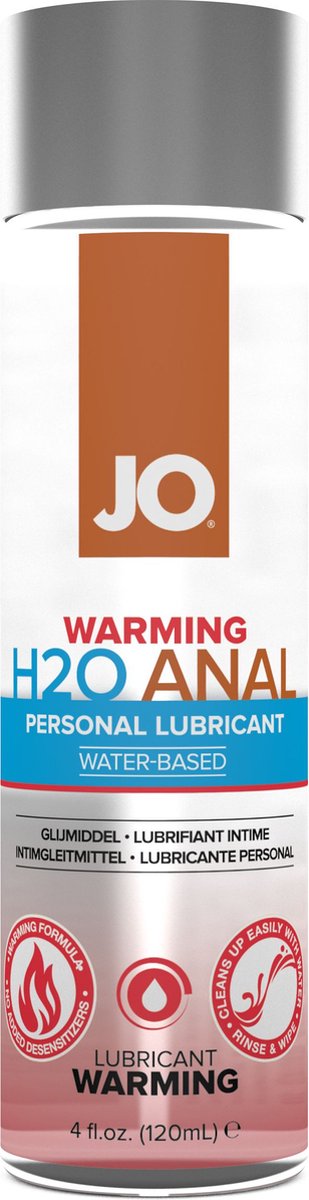 Goedkoopste System JO H2O - Verwarmende Anaal Glijmiddel - 120 ml