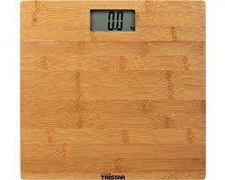 Tristar WG-2432 - Personenweegschaal tot 180 kg - BMI analyse - Weegschaal - Bamboe