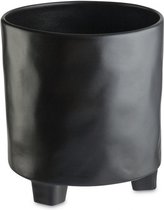 Costa Nova Riviera vaisselle faïence bol sur pieds Sable Noir - noir 21 x 22 cm