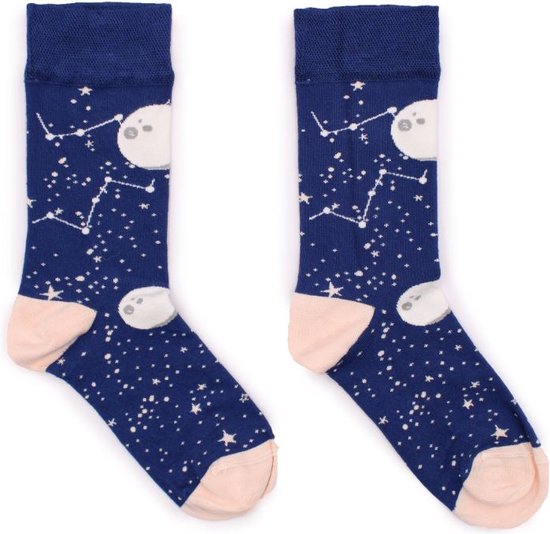 Hop Hare - Bamboe sokken - Vrolijke sokken - Grappige sokken - Happy Socks - Moon Walk - Unisex - maat 41-46