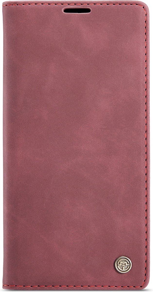 Caseme - Bookcase Rood - Apple Iphone 14 Pro Hoesje