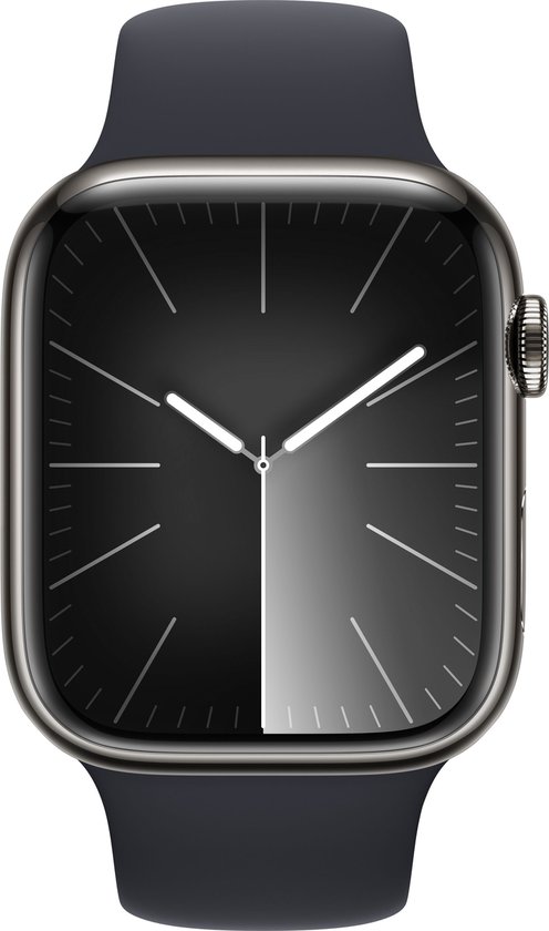Apple Watch Series 9 4G 45mm Grafiet Sportband S/M