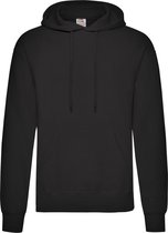 Fruit of the Loom Hoodie / capuchon sweater Zwart voor volwassenen - Classic Hooded Sweat - Hoodie - Maat XXL