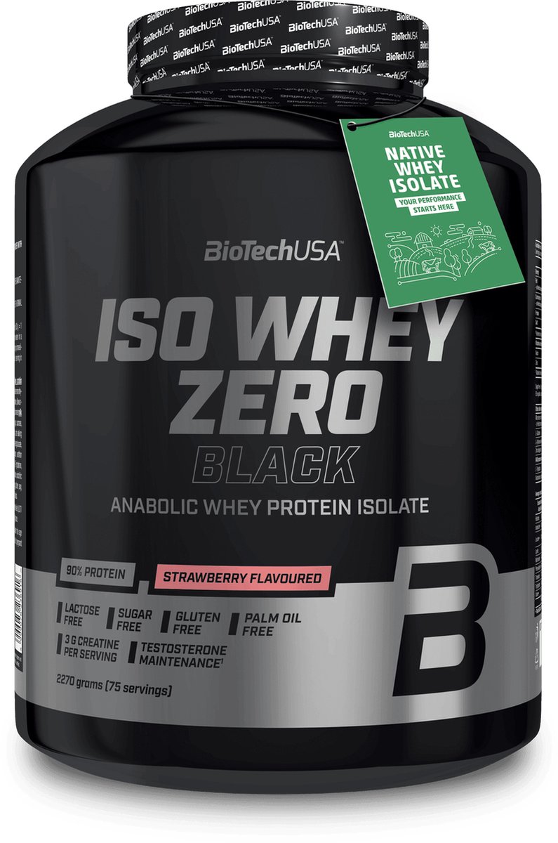 BioTech USA Iso Whey Zero BLACK (2270 gram) Vanille
