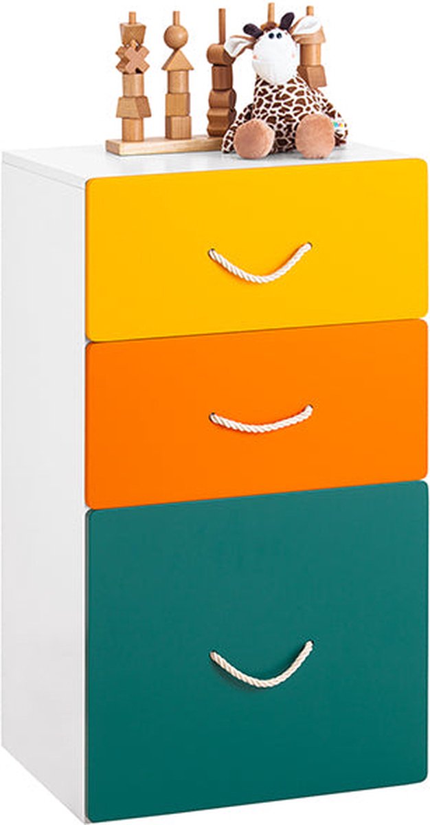 Simpletrade Opbergkast - Speelgoedkist - Kinderen - Speelgoed - Kinderkamer - Kleurrijk - 45x80x40cm