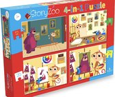 StoryZoo Puzzle - Naar het museum - 4-in-1 puzzel