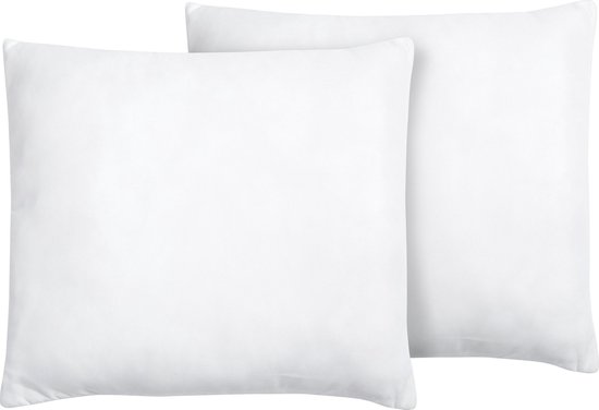 Beliani MANA - Lot de 2 oreillers - blanc - microfibre
