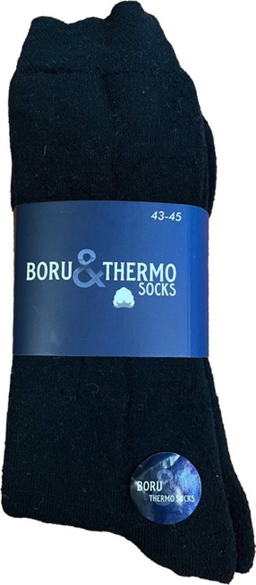 3-Paar-Thermo-Sokken-46/47-Warm-Thermo Control-Wandel Sokken-Ideaal voor schaatsen-Zwart