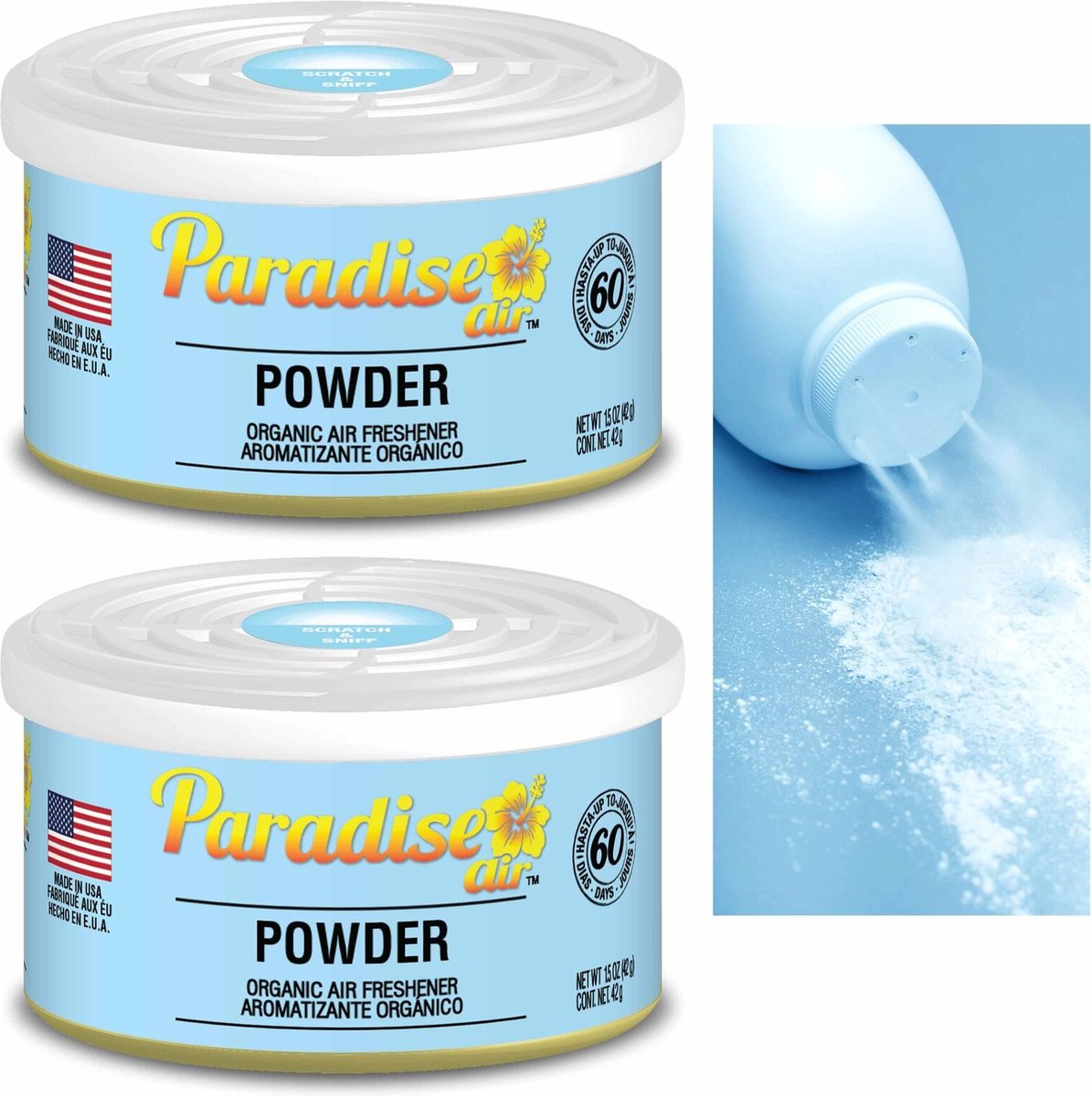 Paradise Air - Car Airfreshner Powder - Duo Pack
