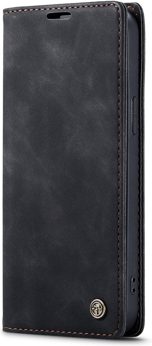 Caseme - Bookcase Zwart - Apple Iphone 14 Pro Max Hoesje