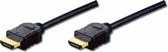 DIGITUS HDMI standaard aansluitkabel, type A SST/St, 2.0m, m/Ethernet, Full HD - vergulde contacten - zwart