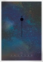 The Voyagers - Reaching for the Stars | Space, Astronomie & Ruimtevaart Poster | A4: 21x30 cm