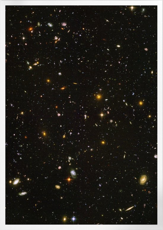 Hubble Ultra Deep Field | Space, Astronomie & Ruimtevaart Poster | A4: 21x30 cm