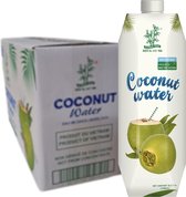 BAMBOU | l'eau de noix de coco | 12x 1L | Pack économique|100% naturel