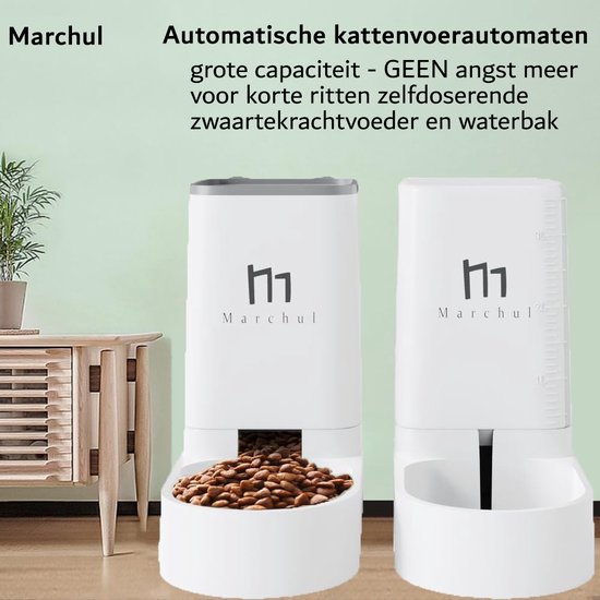 Automatische voerbak - Drinkfontein - Kat en Hond - 3,8L + - Automatische - €104,95