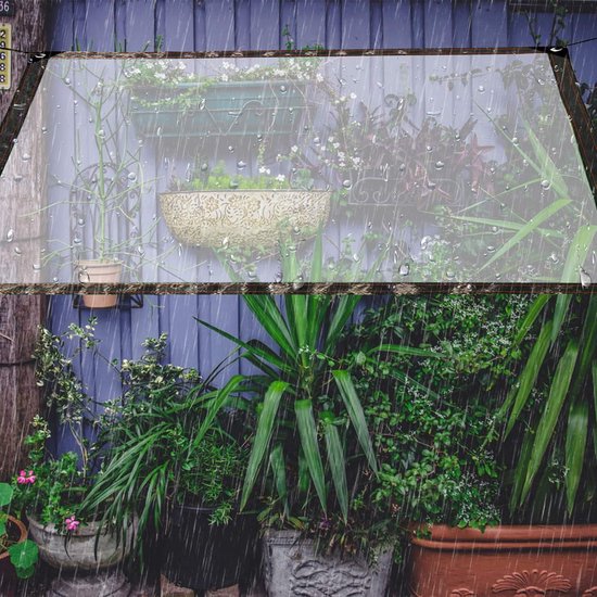 Bâche imperméable transparente avec yeux pour meubles de jardin, pour  extérieur