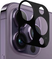 Rosso Camera Lens Protector Geschikt voor Apple iPhone 15 Pro / 15 Pro Max | Camera Bescherming | Glas | Zwart