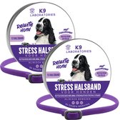 Anti stress halsband Hond - 2 pak - Met feromonen - Bij Angst, agressie en stress bij honden. Ideaal bij reizen, dierenartsbezoek of vuurwerk.