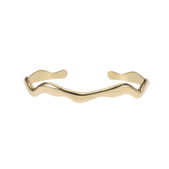 The Jewellery Club - Bracelet Bo or - Bracelet - Bracelet femme - Goud inoxydable - Or - Intemporel - 6 cm