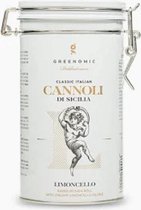 Bella Vita Cannoli di Sicilia Limoncello - Siciliaanse cannoli in blik - Italiaanse lekkernijen - Cadeau - Koekjes - Kado