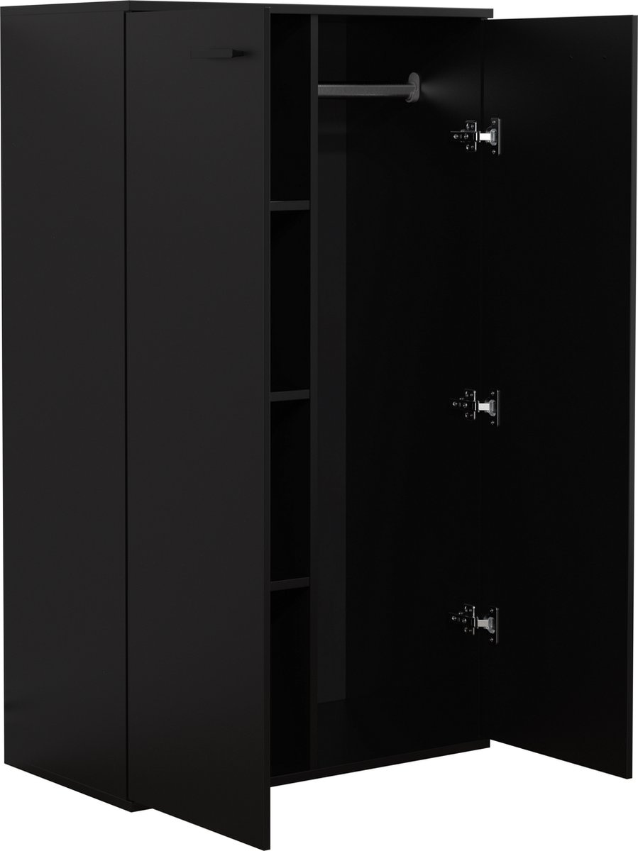 Kledingkast kinderkamer - legplanken en hanggedeelte - 120 cm hoog