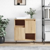 The Living Store Dressoir s - Opslagkast - 60 x 35 x 70 cm - Sonoma Eiken - Duurzaam hout en IJzer