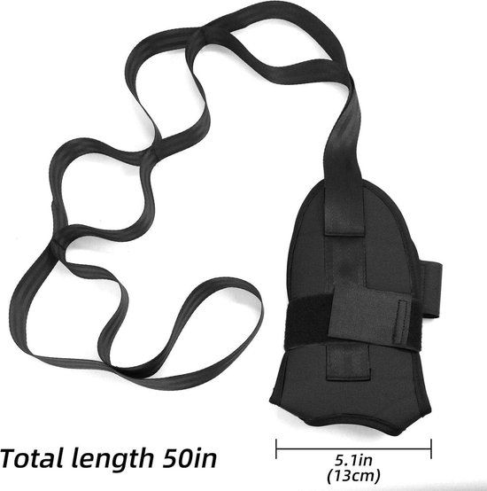 Yoga stretch rek, been stretch riem - Trainingsriem met lussen,Fascia hamstring been brancard riem voor thuis training oefening pilates gymnastiek vrouwen mannen