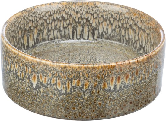 Trixie voerbak / drinkbak keramiek bruin 13x13 cm 400 ml