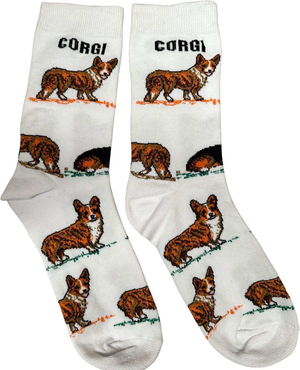 Chaussettes avec Corgis - taille 36-41 - Chaussettes avec imprimé Chiens -  Chaussettes... | bol.com