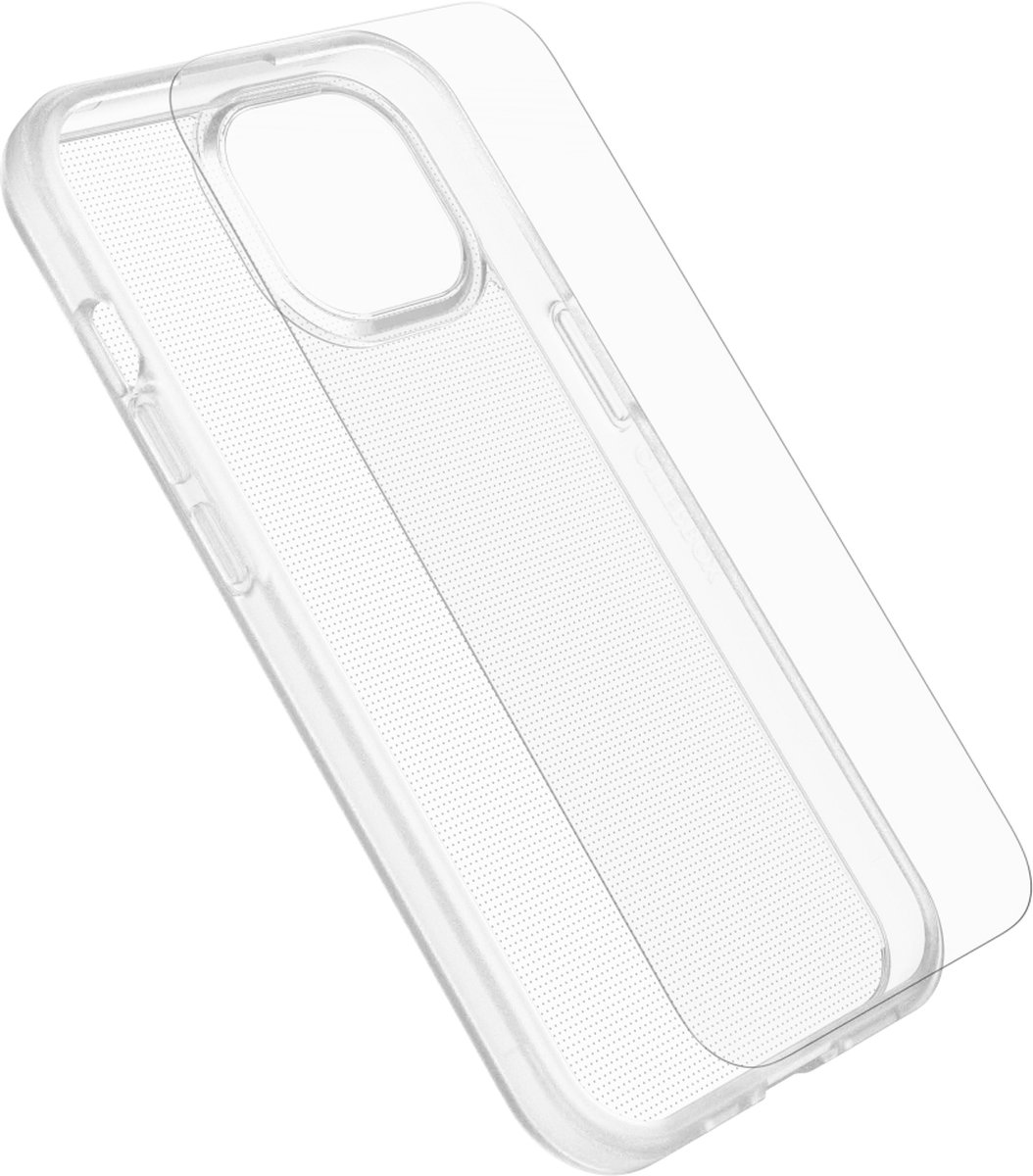 Geschikt voor OtterBox React Apple iPhone 15 Hoesje Transparant + Screen Protector