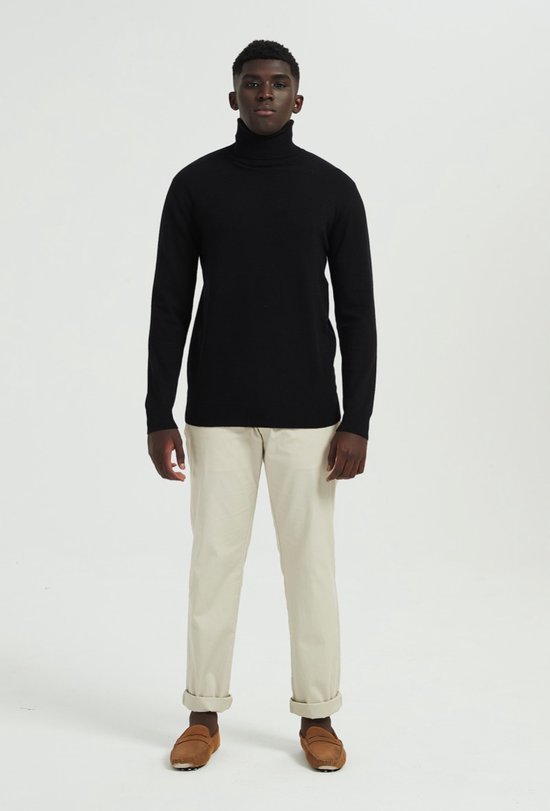 Yves Enzo Heren Coltrui Zwart Hoge Kraag Style-Italie bol