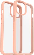 Geschikt voor OtterBox React Apple iPhone 15 Back Cover Hoesje - Transparant Roze