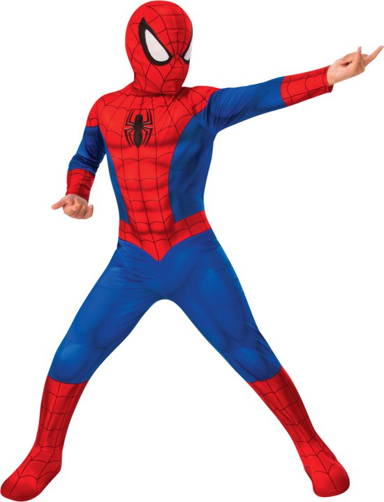 RUBIES FRANCE - Ultimate Spiderman kostuum voor jongens - Blauw - 128/140 (9-10 jaar)