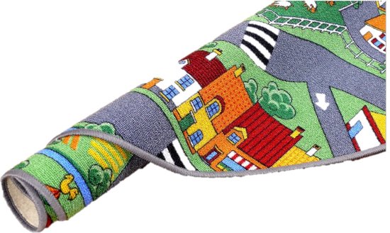 Rond speelkleed village stratenplan 200cm rond van Hip Huisje — afbeelding 3