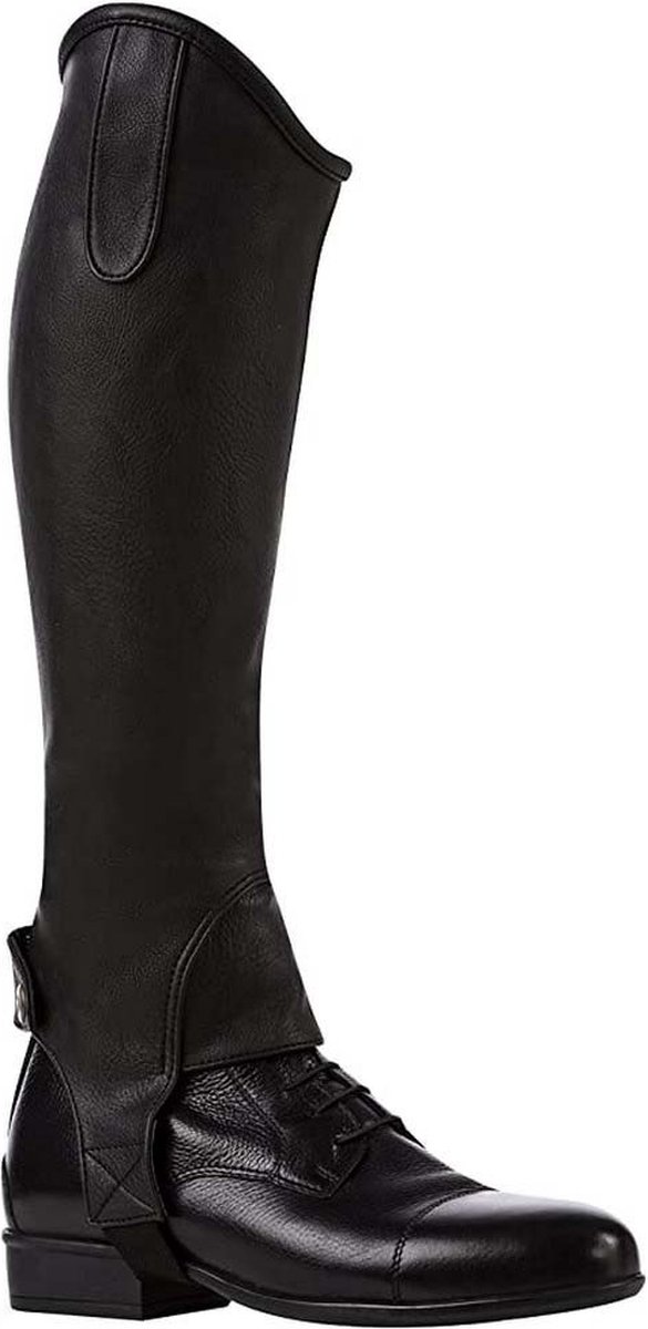 Norton Equestrian Stretch Grain Halve Chaps 2XL Zwart